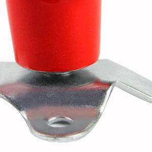 Vente flash - Bouton de commande du volant en PVC rouge personnalisé avec logo JD DEERE 40005R, modèle universel pour voiture - Product Image 4