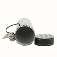 Tube d'emballage rond en papier personnalisé de luxe avec ruban en soie pour cosmétiques, parfums, cuir, vin, bougies, emballage cadeau