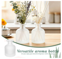 Bouteille diffuseur vide rechargeable en verre de 150 ml/5 oz, pots diffuseurs, conteneur de stockage pour aromathérapie, accessoires de parfum