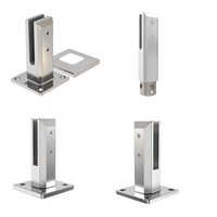 Support de fixation réglable en acier inoxydable Duplex 2205 pour garde-corps en verre, résistant à la rouille, montage sur base DIY, garantie 5 ans