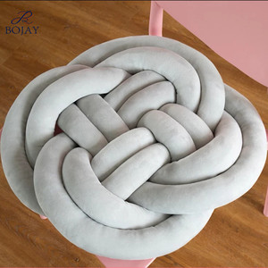 <span class=keywords><strong>Coussin</strong></span> créatif en forme de fleur pour la maison, décoration du canapé, avec nœud en <span class=keywords><strong>boule</strong></span> et panier lombaire, décoration pour la maison et pépinière - Product Image 4