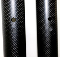 Tube en fibre de carbone pré-percé sur mesure, haute rigidité, pour bras robotique industriel, équipement d'automatisation, tubes de rechange