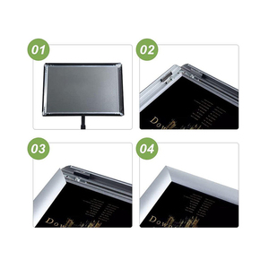 Expositor de Carteles Independiente de Hierro y Aleación de Aluminio MERIS con Grosor de Panel Personalizable y Opciones para Uso en Interiores/Exteriores - Product Image 4