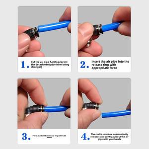 Mini manguera de aire neumática, conector rápido, codo de rosca <span class=keywords><strong>PL</strong></span>, inserto de rosca M3/M5/M6, tubo de 3/4/5/6mm - Product Image 4