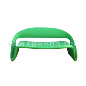 Banc d'extérieur artistique en fibre de verre, design contemporain pour parc et patio, siège moderne durable, capacité 2 personnes - Product Image 5