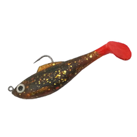 Umpan Lunak ESG Fast Sinking Pre Rigged Soft Swim Bait, Umpan Plastik Lunak dengan Pemberat Timbal & Kail Siap Pakai, Pilihan Warna Beragam