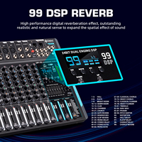 Console de Mixage Audio DJ DP-10 10 Canaux pour Scène et Studio Professionnels, Enregistrement PC, Filaire Portable, Très Vendue, Debra Audio