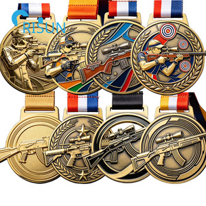 Medalla Deportiva Personalizada Grabable para Tiro con Pistola Neumática, Rifle de Aire, Deportes de Tiro, Medallón Personalizado para Rifle - Product Image 1