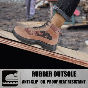Chaussures de sécurité pour hommes <span class=keywords><strong>SAIAN</strong></span> SA-8837 en daim et toile, à lacets, respirantes, avec doublure en mesh et embout en acier - Product Image 4