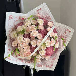 Chất Lượng Cao Châu Âu Retro In Thiết Kế Đảng Hoa Cửa Hàng Kỳ Nghỉ Nguồn Cung Cấp Retro Châu Âu Hoa Giấy Gói Giấy Cuộn PE - Product Image 3