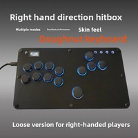 Manette de jeu ultra-fine Hitbox Street Fighter 6 pour droitier avec fonction Hot-Swapping USB/Type-C, logo personnalisé, compatible PC