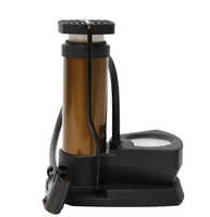 Pompe à pied manuelle portable et légère en acier pour mini-vélo, adaptateur de valve Presta, haute pression 80-130 PSI pour pneus de vélo