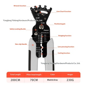 Multifunctional wire stripping pliers for electricians special cable pulling out and peeling tools screw <b>wiring</b> pressing line - Product Image 6