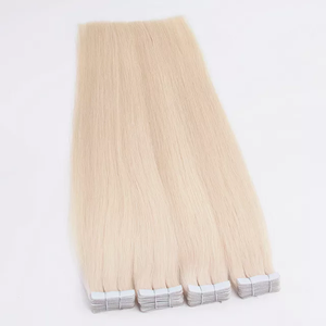 Extensions de cheveux naturels de qualité supérieure, extensions à bandes adhésives, qualité supérieure, cuticules intactes, double épaisseur, 100% cheveux humains, vente en gros - Product Image 1