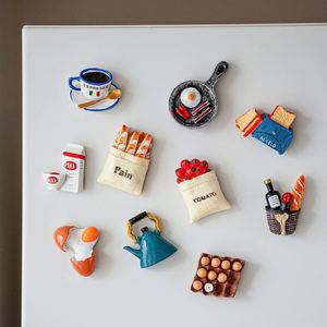 Nouveaux Aimants de Réfrigérateur 3D en Polyrésine Écologique et Durable 2026 – Délicieux Autocollants Magnétiques Alimentaires pour Frigo - Product Image 1