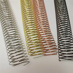 Fil de <span class=keywords><strong>reliure</strong></span> en <span class=keywords><strong>spirale</strong></span> <span class=keywords><strong>métallique</strong></span> recouvert de nylon pour carnet - Product Image 3