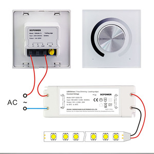 SCPOWER 12w 300w Triac Dimming Smart <strong>Dimmer</strong> Switch Guangdong Electric <strong>Light</strong> <strong>Dimmers</strong> - Product Image 4
