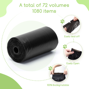 Nobleza 1080 contare i sacchetti di cacca Per cani Extra spessi e resistenti a perdite 6 rotoli Per confezione 72 conteggi porta sacchetti Per cacca incluso - Product Image 5