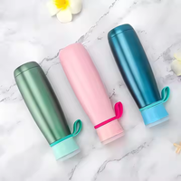Speaker Bluetooth 500ml, termos USB, gagang botol air baja antikarat Modern, cangkir vakum tren pintar untuk olahraga luar ruangan