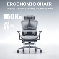 Chaise de bureau ergonomique de qualité supérieure avec siège large, capacité de 300 lb, pivotante à 360° °   Accoudoirs pivotants, inclinables et réglables en hauteur