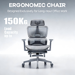 Chaise de bureau ergonomique de qualité supérieure avec siège large, capacité de 300 lb, pivotante à 360° °   Accoudoirs pivotants, inclinables et réglables en hauteur - Product Image 2