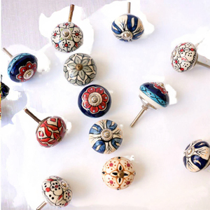 Industrial <b>Ceramic</b> Round <b>Knob</b> Handles for Wardrobe Dresser Cabinet Drawer-Durable Furniture <b>Knobs</b> - Product Image 3