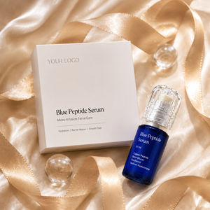 Suero de Péptidos Azules de Marca Privada 10ml, Hidratante, Humectante, Cuidado Facial de la Piel, Esencia de Péptidos de Cobre, Cosmético OEM ODM - Product Image 4