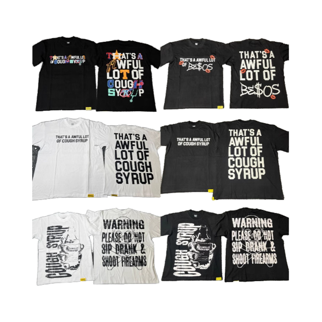 22Y2K Tee Shirts Men's Clothing T-Shirts Streetwear High Quality 100% Cotton THAT'S a AWFUL LOT of COUGH SYRUP T Shirts for Men