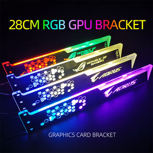 Accessoires de jeu de vente directe COOLMOON RGB 28CM GPU Holder ROG Graphic Card Holder 5V 3PIN In Stock GPU Support <span class=keywords><strong>Bracket</strong></span> - Product Image 5