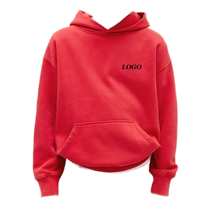 Puff Printing Oversized Unisex Fit Solid Blank 420gsm 100% Cotton Fleece <b>Men</b> <b>Pullover</b> Hoodies Anti-Pilling High Quality Long - Product Image 1