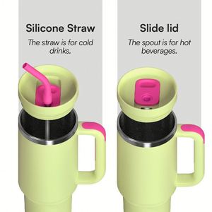 2025 Customized 40oz <b>Double</b> <b>Wall</b> Stainless Steel Tumblers Powder Coated Vacuum Insulated Coffee Travel <b>Mugs</b> Handle for Children - Product Image 3