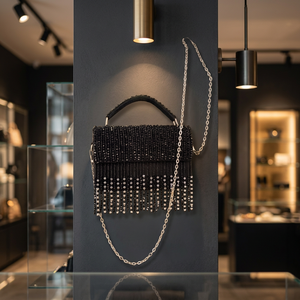 Portefeuille Pochette Femme en Cuir Véritable avec Fermeture Éclair, Pliable, Portable, Léger, Noir, Imperméable, Grande Capacité, Sangle Amovible 2026 - Product Image 1