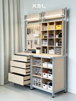 Étagère de rangement multifonctionnelle en aluminium pour marine, design simple, avec panneau perforé, étagère commerciale à plusieurs niveaux avec tiroirs de présentation