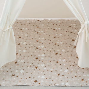 Tapis pliable pour nouveau-né avec logo personnalisé Tapis de jeu pour enfants Tapis de tente de jeu rond pour bébé pour pépinière - Product Image 1