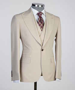 Tuta da <span class=keywords><strong>uomo</strong></span> 3 pezzi Slim Business Groom Wedding Fashion Blazer Blazer Set fabbrica all'ingrosso abiti da ufficio per <span class=keywords><strong>uomo</strong></span> <span class=keywords><strong>giallo</strong></span> - Product Image 1