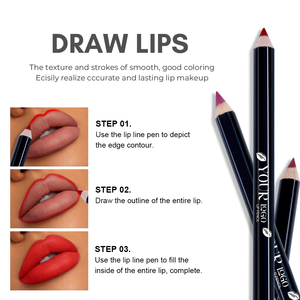 Vente en gros Crayons à lèvres Marque privée Personnalisé <span class=keywords><strong>Crayon</strong></span> à lèvres en bois naturel imperméable à l'eau <span class=keywords><strong>Crayon</strong></span> à lèvres mat à haute teneur en pigments - Product Image 3