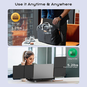Triple moniteur portable étendu OEM 14 pouces pour ordinateur portable <span class=keywords><strong>Double</strong></span> écran avec interface IPS de type C pour une utilisation professionnelle - Product Image 6