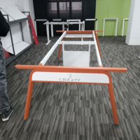 Poste de travail moderne Table de réunion Pied Base en acier Mobilier de bureau Modem en métal Revêtement en poudre Pli modulaire Bureau d'école Ltd.