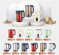 Nouveau style Bouilloire en acier inoxydable Bouilloire électrique de 1,8 l avec protection contre la surchauffe Vente en gros