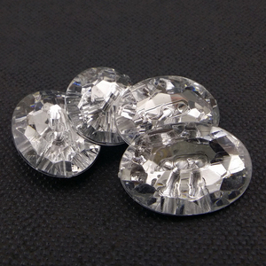 Nút Đính Đá Hình Bầu Dục Chất Lượng Cao Đính Đá Trong Suốt Nút <span class=keywords><strong>Acrylic</strong></span> Kim Cương Hai Mắt Khâu Tay Cho Giày Cưới - Product Image 6