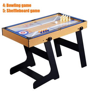 48 Дюймов, 5 в 1, настольный Бильярд/Футбол/Шаффлборд/Боулинг/теннисный стол со всеми полными AccessoriesTM-4817 - Product Image 4