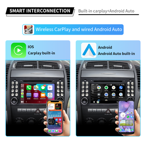 FLYFISHP Écran IPS 7 "Android 13.0 GPS Navi CarPlay <span class=keywords><strong>Autoradio</strong></span> pour <span class=keywords><strong>Mercedes</strong></span>-Benz Série W169 W245 W209 W211 W203 W219 <span class=keywords><strong>W168</strong></span> R171 - Product Image 5