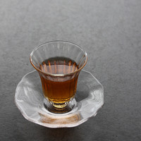 Tasse à thé en verre borosilicate transparent à motif de pétales rayés, design créatif, pour bureau et maison, vente directe usine