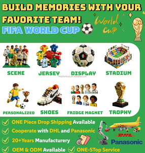 Ensemble <span class=keywords><strong>de</strong></span> blocs <span class=keywords><strong>de</strong></span> construction personnalisés pour figurines <span class=keywords><strong>de</strong></span> joueurs <span class=keywords><strong>de</strong></span> football, pour les fans <span class=keywords><strong>de</strong></span> sport, souvenirs - Product Image 4