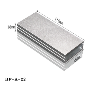 Boîtier de projet en aluminium anodisé extrudé, boîtier de jonction métallique, boîtier électrique électronique pour PCB, petit boîtier de dissipateur thermique en aluminium - Product Image 4