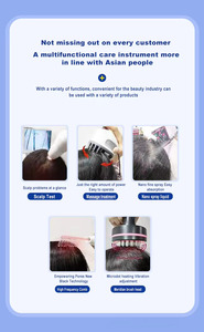 Set Profesional para el Cuidado Diario del Cuero Cabelludo, Peine Eléctrico Desenredante y Masajeador, Tratamiento para el Crecimiento del Cabello y Máquina para la Salud del Cuero Cabelludo - Product Image 2