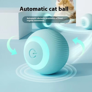 Bola rodante interactiva ecológica para gatos, estilo de moda Simple, características sostenibles, pelota de juguete para gatos de silicona - Product Image 1