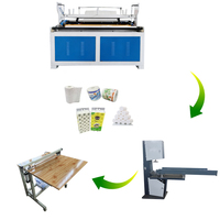 Machine à rembobiner le papier toilette personnalisée en relief, machine à papier toilette en rouleau jumbo, ligne de production