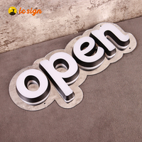 Lettres en miroir infini en PVC LED 3D personnalisées en usine, logo de marque, enseigne ouverte, décoration murale, néon 12V