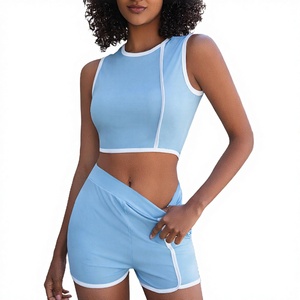 ชุดออกกำลังกายแบบสปอร์ตฟิตเนส ชุดยกกระชับสะโพก เสื้อแจ็คเก็ตแขนยาวสำหรับผู้หญิง กางเกงโยคะแห้งเร็ว ชุด 2 ชิ้น - Product Image 2